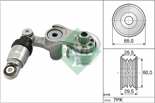 Belt Tensioner, V-ribbed belt